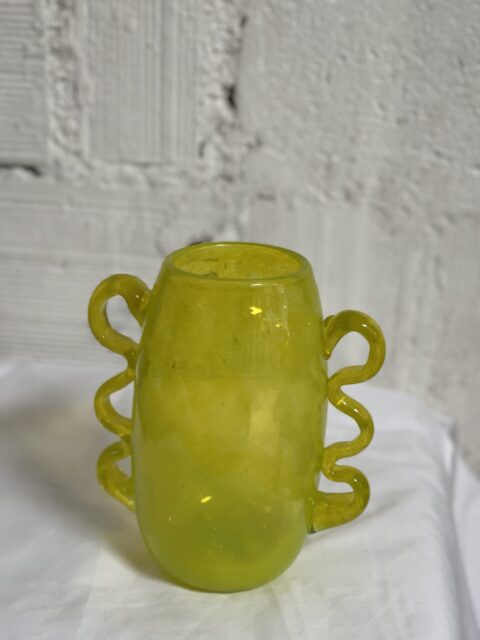 Squiggly Vase - yellow